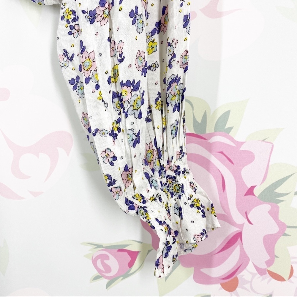 NEW Free People Secret Garden Cottagecore Floral Ruffle Maxi Skirt Set M - Picture 8 of 16